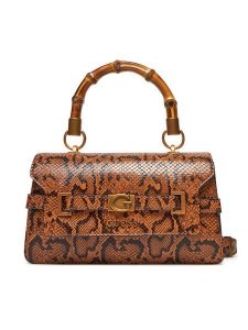 Guess Torebka Eire Small Bucket HWKP95 06200 Brązowy. Brązowe torebki klasyczne Guess, z aplikacjami, ze skóry, bez dodatków. Za 379,99 zł.