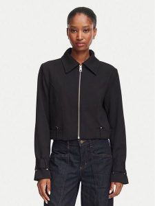 Guess Kurtka przejściowa W6YL21 K4327 Czarny Regular Fit. Czarne kurtki Guess, xs, z aplikacjami, z syntetyku, bez kaptura. Za 552,99 zł.