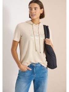 Cecil Bluza w kolorze beżowym rozmiar: XL. Brązowe bluzy Cecil, xl, bez wzorów, z kapturem. Za 113,63 zł.