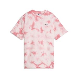 Młodzieżowa luźna koszulka Essentials z efektem tie-dye PUMA. Czerwona bluzki Puma, m, bez wzorów, młodzieżowe, bez kołnierzyka, bez ramiączek. Za 109,00 zł.