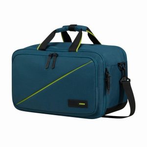 Plecak torba kabinowa z kieszenią na laptop American Tourister. Zielone plecaki AMERICAN TOURISTER, bez wzorów. Za 207,99 zł.