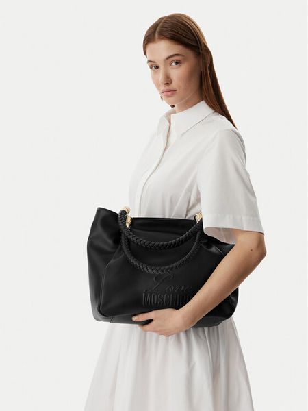 LOVE MOSCHINO Torebka JC4225PP0OKA0000 Czarny. Czarne torebki klasyczne LOVE MOSCHINO, bez wzorów, ze skóry, bez dodatków. Za 680,99 zł.