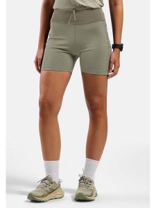 Odlo Szorty trekkingowe "X-Alp Trail" w kolorze khaki rozmiar: M. Brązowe spodenki sportowe ODLO, m, bez wzorów, z materiału, outdoorowe. Za 259,54 zł.