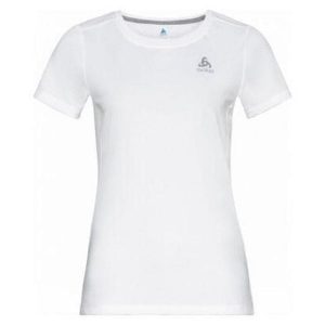 Koszulka tech. damska Odlo T-shirt crew neck s/s F-DRY. Białe bluzki ODLO, s, bez wzorów, sportowe, bez kołnierzyka, bez ramiączek. Za 239,99 zł.