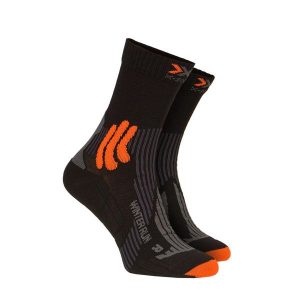 Skarpety zimowe biegowe X-Socks WINTER RUN 4.0. Brązowe rękawiczki X-Socks, na zimę, bez wzorów. Za 150,00 zł.