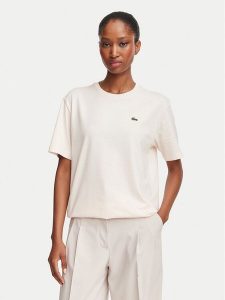 Lacoste T-Shirt TF7215 Różowy jasny Regular Fit. Czerwone t-shirty Lacoste, bez wzorów, z bawełny, bez kołnierzyka, bez ramiączek. Za 279,99 zł.