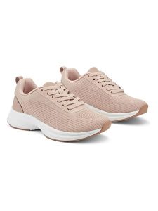 Inselhauptstadt Sneakersy w kolorze jasnoróżowym rozmiar: 36. Różowe trampki Inselhauptstadt, bez wzorów, z materiału, bez zapięcia. Za 110,45 zł.