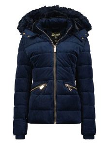 Geographical Norway Kurtka pikowana "Bilove" w kolorze granatowym rozmiar: M. Niebieskie kurtki Geographical Norway, m, bez wzorów, bez kaptura. Za 272,31 zł.