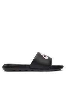 Nike Klapki Victori One Slide CN9677 002 Czarny. Czarne klapki Nike, bez wzorów, ze skóry, bez obcasa. Za 119,99 zł.