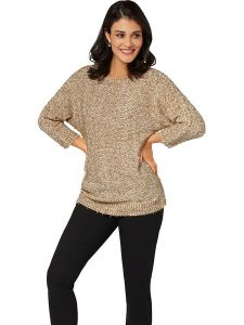 WITT WEIDEN Sweter w kolorze jasnobrązowym rozmiar: 52. Brązowe swetry oversize WITT WEIDEN, bez wzorów, bez ramiączek. Za 96,60 zł.