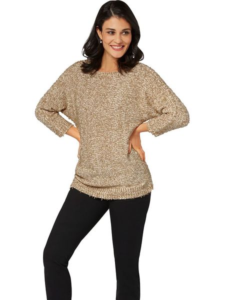 WITT WEIDEN Sweter w kolorze jasnobrązowym rozmiar: 52. Brązowe swetry oversize WITT WEIDEN, bez wzorów, bez ramiączek. Za 95,46 zł.