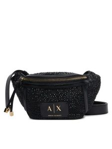 Armani Exchange Nerka XW002655 AF27000 MC043 Czarny. Czarne nerki i saszetki Armani Exchange, bez wzorów, ze skóry. Za 514,99 zł.
