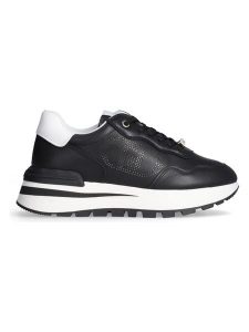 Liu Jo Skórzane sneakersy w kolorze czarno-białym rozmiar: 38. Białe trampki Liu Jo, bez wzorów, bez zapięcia. Za 353,87 zł.