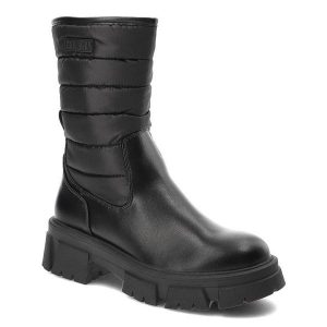 Czarne Kozaki Big Star Modne Wygodne Buty Damskie. Czarne kozaki Big Star, na zimę, bez wzorów, ze skóry ekologicznej, bez obcasa, bez zapięcia. Za 229,00 zł.
