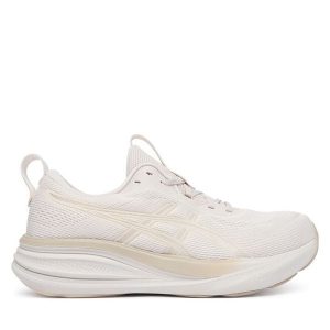 Buty do biegania Asics. Brązowe buty sportowe ASICS, bez wzorów, bez zapięcia, do biegania. Za 459,99 zł.