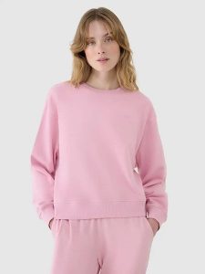 4F Bluza w kolorze jasnoróżowym rozmiar: XS. Różowe bluzy 4f, xs, bez wzorów, bez kaptura. Za 52,67 zł.
