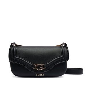 Torebka Guess. Czarne listonoszki Guess, z aplikacjami, bez dodatków. Za 399,99 zł.