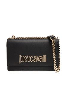 Just Cavalli Torebka 79RA4BBA Czarny. Czarne torebki klasyczne Just Cavalli, bez wzorów, ze skóry, bez dodatków. Za 639,99 zł.