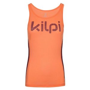 Damski top funkcjonalny Kilpi SLINKY-W. Czerwone topy Kilpi, xs, bez wzorów, sportowe, bez kołnierzyka, bez ramiączek. Za 138,03 zł.