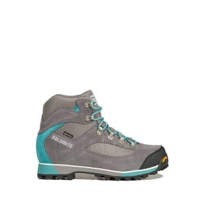 Buty trekkingowe damskie DOLOMITE ZERNEZ GTX szare turkusowe. Szare buty trekkingowe Dolomite, bez zapięcia. Za 520,00 zł.