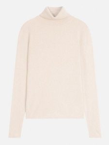 Perfect Cashmere Kaszmirowy golf "Ashley" w kolorze kremowym rozmiar: M. Brązowe golfy Perfect Cashmere, bez wzorów, z kaszmiru. Za 441,45 zł.