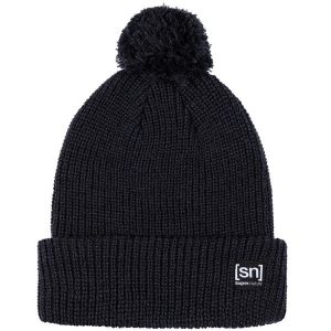 Czapka SUPER.NATURAL Pom Beanie. Czarne czapki super.natural, bez wzorów, sportowe. Za 135,99 zł.