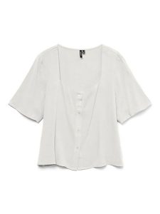 Vero Moda Bluzka w kolorze białym rozmiar: S. Białe bluzki Vero Moda, s, bez wzorów, z wiskozy, klasyczne, bez kołnierzyka, bez ramiączek. Za 48,39 zł.