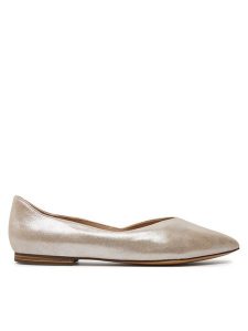 Caprice Baleriny 9-22110-42 Brązowy. Brązowe balerinki Caprice, bez wzorów, ze skóry, bez obcasa, bez zapięcia. Za 181,99 zł.