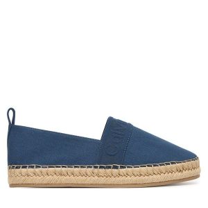 Espadryle Calvin Klein. Niebieskie espadryle Calvin Klein, bez wzorów, bez obcasa. Za 369,99 zł.