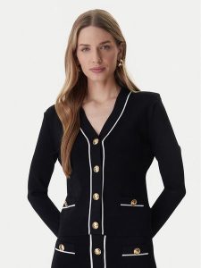 Marciano Guess Kardigan 6RGR02 5905Z Czarny Classic Fit. Czarne kardigany Marciano Guess, z wiskozy. Za 422,99 zł.
