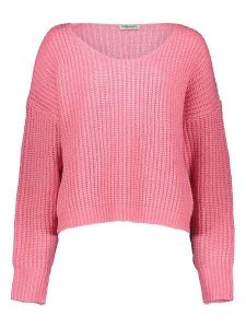 Sublevel Sweter w kolorze różowym rozmiar: XXL. Różowe swetry oversize Sublevel, xxl, bez wzorów, ze splotem, bez ramiączek. Za 57,20 zł.