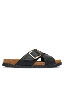 Lasocki Klapki ARC-BIERGE-19 Czarny. Czarne klapki Lasocki, bez wzorów, ze skóry, bez obcasa. Za 159,99 zł.