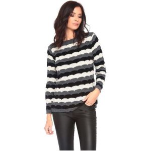 La Belle Parisienne Sweter Damski Elise M Szary. Swetry klasyczne marki La Belle Parisienne. W wyprzedaży za 117,00 zł.