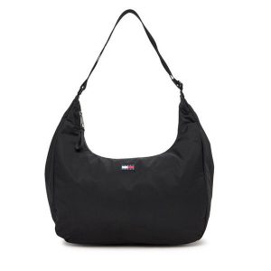 Torebka Tommy Jeans. Czarne shopper bag Tommy Jeans, bez wzorów, z jeansu, bez dodatków. Za 319,99 zł.