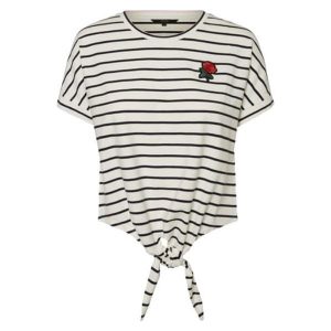 Vero Moda Ladies T-Shirt Liros S / S Tee Tie d2-3 Night Sky (Rozmiar S). T-shirty marki Vero Moda. W wyprzedaży za 46,00 zł.