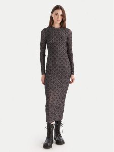 HUGO Sukienka codzienna Nastan 50542400 Czarny Slim Fit. Czarne sukienki Hugo, na co dzień, xl, bez wzorów, z syntetyku, bez kołnierzyka, bez ramiączek, proste. Za 569,99 zł.