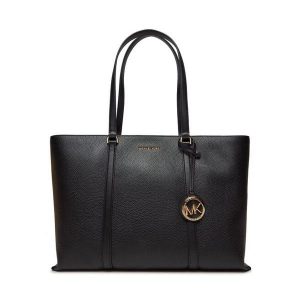 Torebka MICHAEL Michael Kors. Czarne shopper bag MICHAEL Michael Kors, bez wzorów, bez dodatków. Za 790,99 zł.