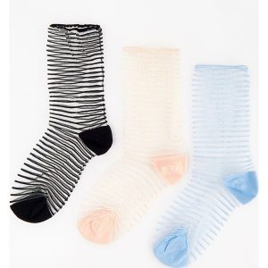 Transparentne skarpetki 3 pack - Czarny. Skarpetki marki Reserved. W wyprzedaży za 14,99 zł.