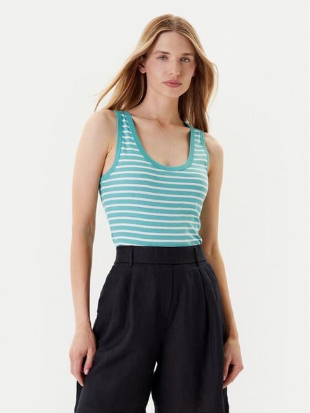 United Colors Of Benetton Top 30YSDH010 Zielony Regular Fit. Zielone topy United Colors of Benetton, xs, bez wzorów, z bawełny, bez kołnierzyka, bez ramiączek. Za 39,99 zł.