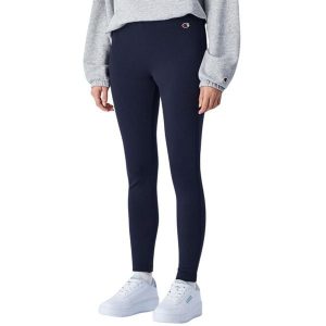 Legginsy damskie Champion. Niebieskie legginsy Champion, bez wzorów, ze skóry. Za 180,17 zł.