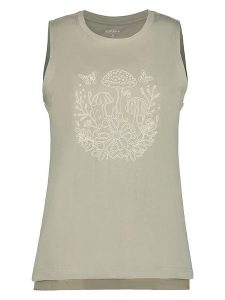 Icepeak Top w kolorze zielonym rozmiar: M. Zielone topy Icepeak, m, bez wzorów, z bawełny, bez kołnierzyka, bez ramiączek. Za 79,03 zł.