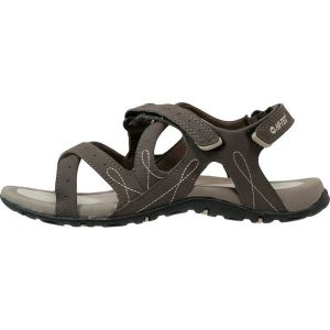 HiTec WAIMEA FALLS Sandały trekkingowe chocolate/sand. Brązowe buty trekkingowe marki Hi-tec, z materiału. W wyprzedaży za 125,30 zł.