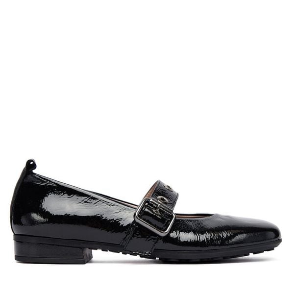 Półbuty Hispanitas. Czarne półbuty Hispanitas, bez wzorów, bez obcasa, na płaskiej podeszwie, bez zapięcia. Za 339,99 zł.