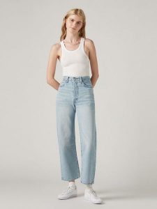 Levi's Dżinsy - Straight fit - w kolorze błękitnym rozmiar: W29/L27. Niebieskie jeansy Levi's®, z aplikacjami, ze skóry, z podwyższonym stanem. Za 205,45 zł.