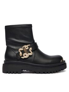Just Cavalli Botki 79RA3S95 ZSS76 Czarny. Czarne botki Just Cavalli, bez wzorów, ze skóry, bez obcasa, na płaskiej podeszwie, bez zapięcia. Za 539,99 zł.