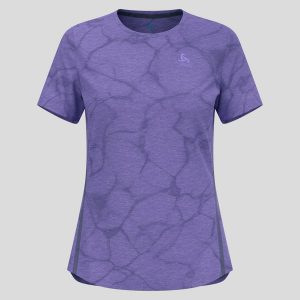 Koszulka damska do biegania ODLO Zeroweight Engineered Chill-Tec. Czarne bluzki ODLO, xs, bez wzorów, sportowe, bez kołnierzyka, bez ramiączek. W wyprzedaży za 269,99 zł.