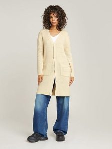G-Star Kardigan w kolorze kremowym rozmiar: XL. Brązowe kardigany G-Star, z wełny. Za 267,92 zł.