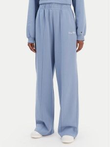Tommy Hilfiger Spodnie dresowe Script WW0WW48784 Niebieski Relaxed Fit. Niebieskie spodnie dresowe TOMMY HILFIGER, xs, bez wzorów, z bawełny. Za 493,99 zł.