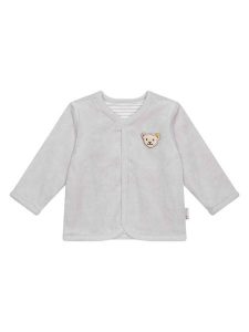 Steiff Kardigan w kolorze szaro-białym rozmiar: 80. Białe kardigany Steiff, z bawełny. Za 178,79 zł.