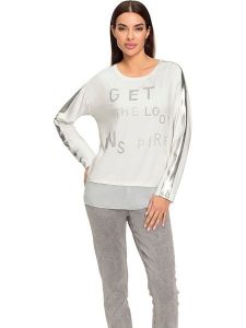 Heine Koszulka w kolorze kremowym rozmiar: 42. Brązowe bluzki Heine, bez wzorów, bez kołnierzyka, bez ramiączek. Za 83,03 zł.